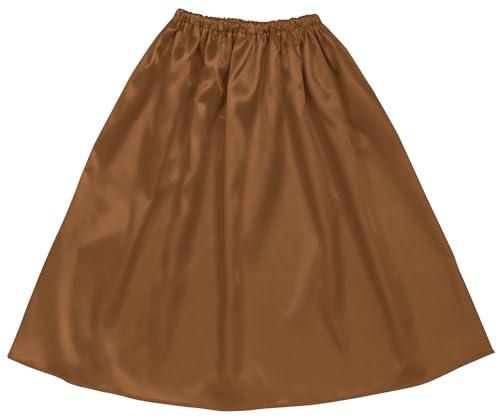 [Artec] Soft Satin Mantle Skirt Straight Brown 15034 Costume Cosplay Recital Playtime Handmade Costume Easy Children