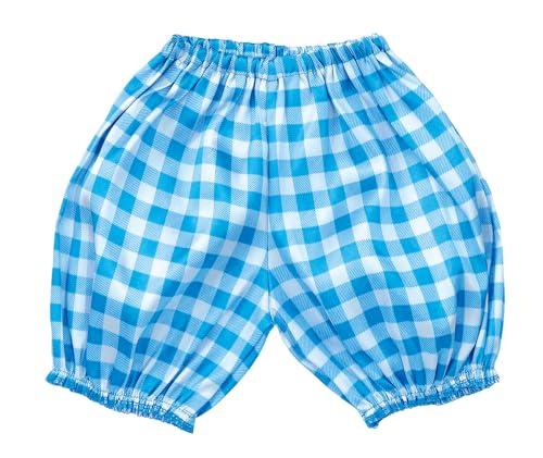 [Artec] Soft Satin Pumpkin Pants (Gingham) Size C Blue 18317 Costume Cosplay Recital Playtime Handmade Costume Easy Kids