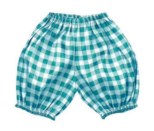 [Artec] Soft Satin Pumpkin Pants (Gingham) Size C Green 18318 Costume Cosplay Recital Playtime Handmade Costume Easy Children