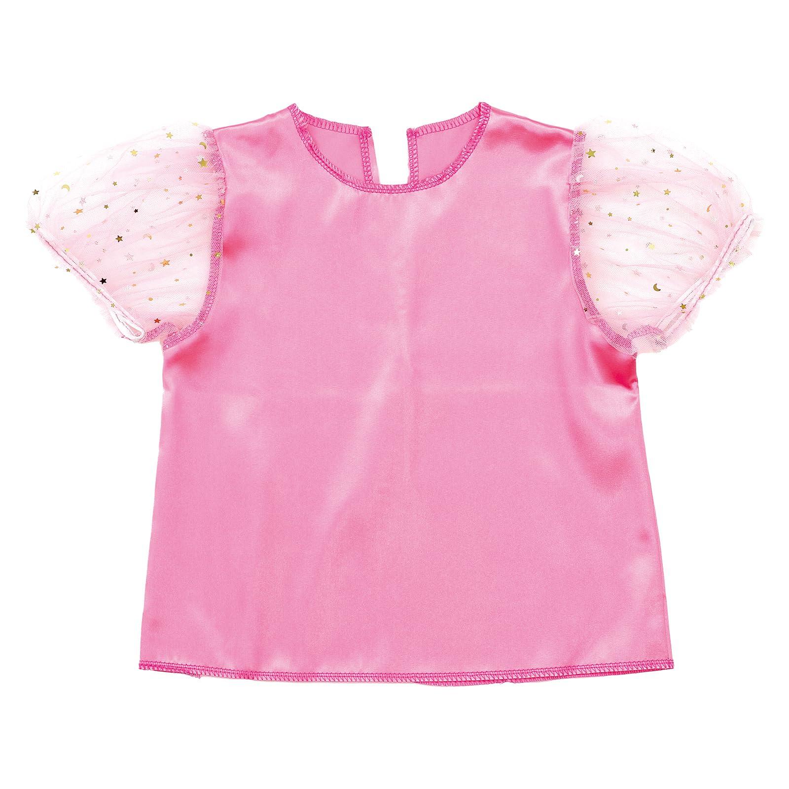 Soft Satin Puff Sleeve Peach J