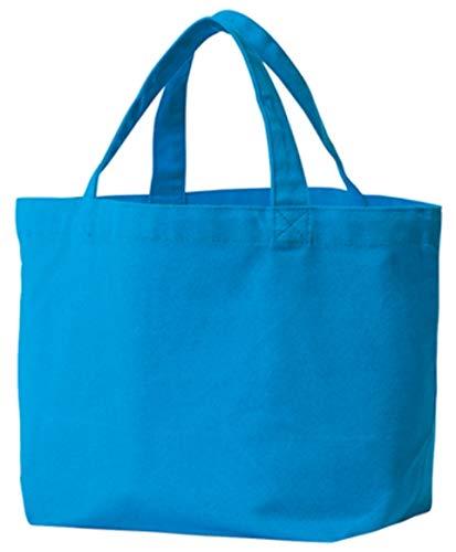 [Printstar] Back Canvas Tote Bag 00778-TCC Turquoise Japan SM (Equivalent to Japanese size S-M)