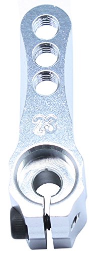 Square Strong Servo Arm B-23 (KO, Sanwa compatible) Silver SGE-63S Toy