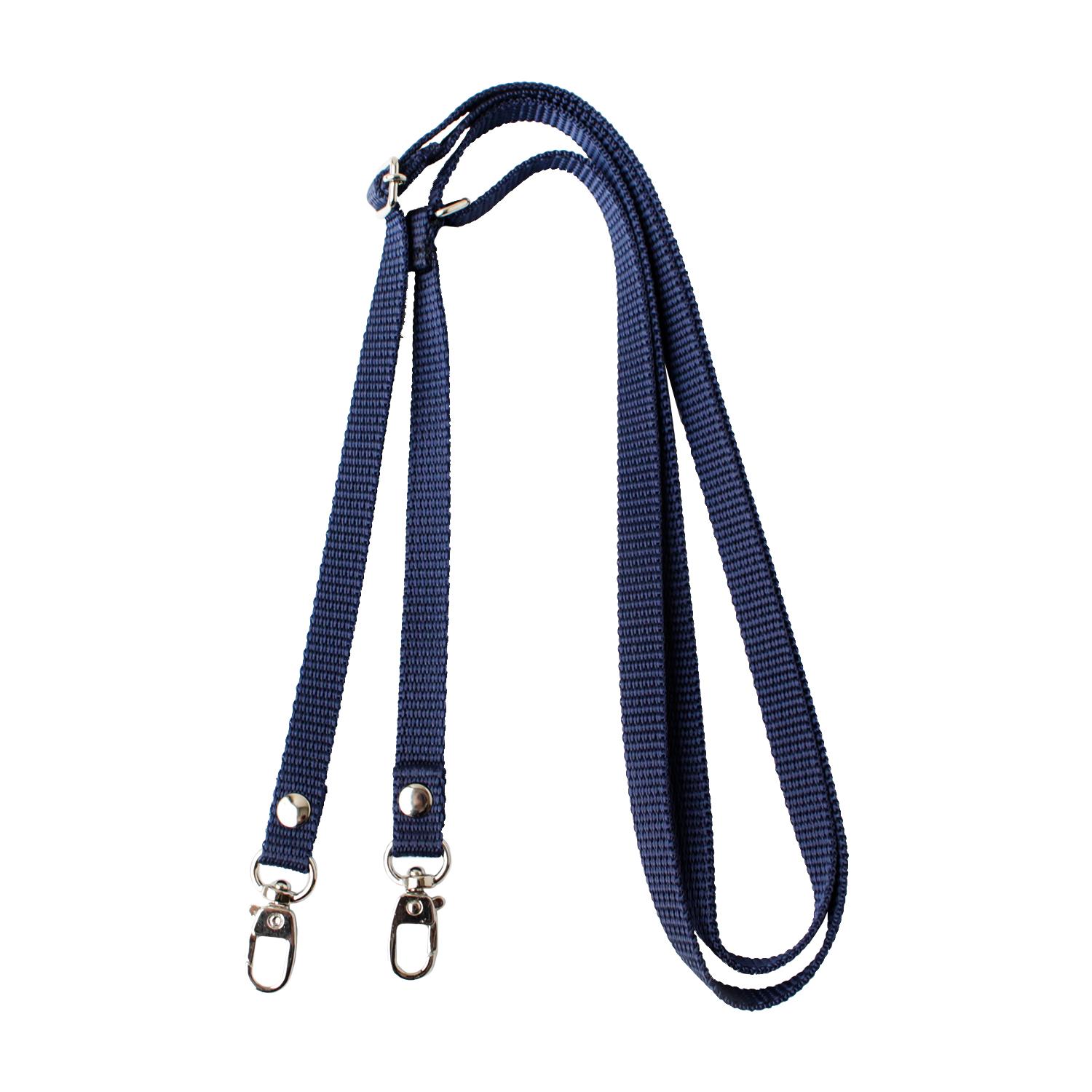 Nippon Chuko PP Tape Shoulder Strap with Silver Hardware Approx. 80cm–130cm Total Length Navy S1140-S-N