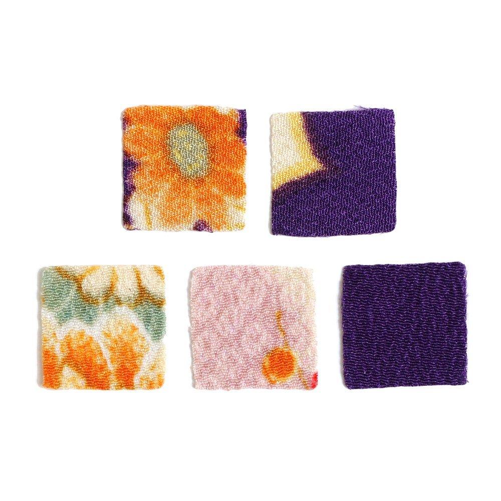 Nippon Chuko Pre-Cut Tsumami Zaiku Base Fabric, Patterned, 30 Sheets, 22×22mm S50GC22-103 Japanese Handicrafts, Tsumami Zaiku, Tsumami Zaiku Base Fabric