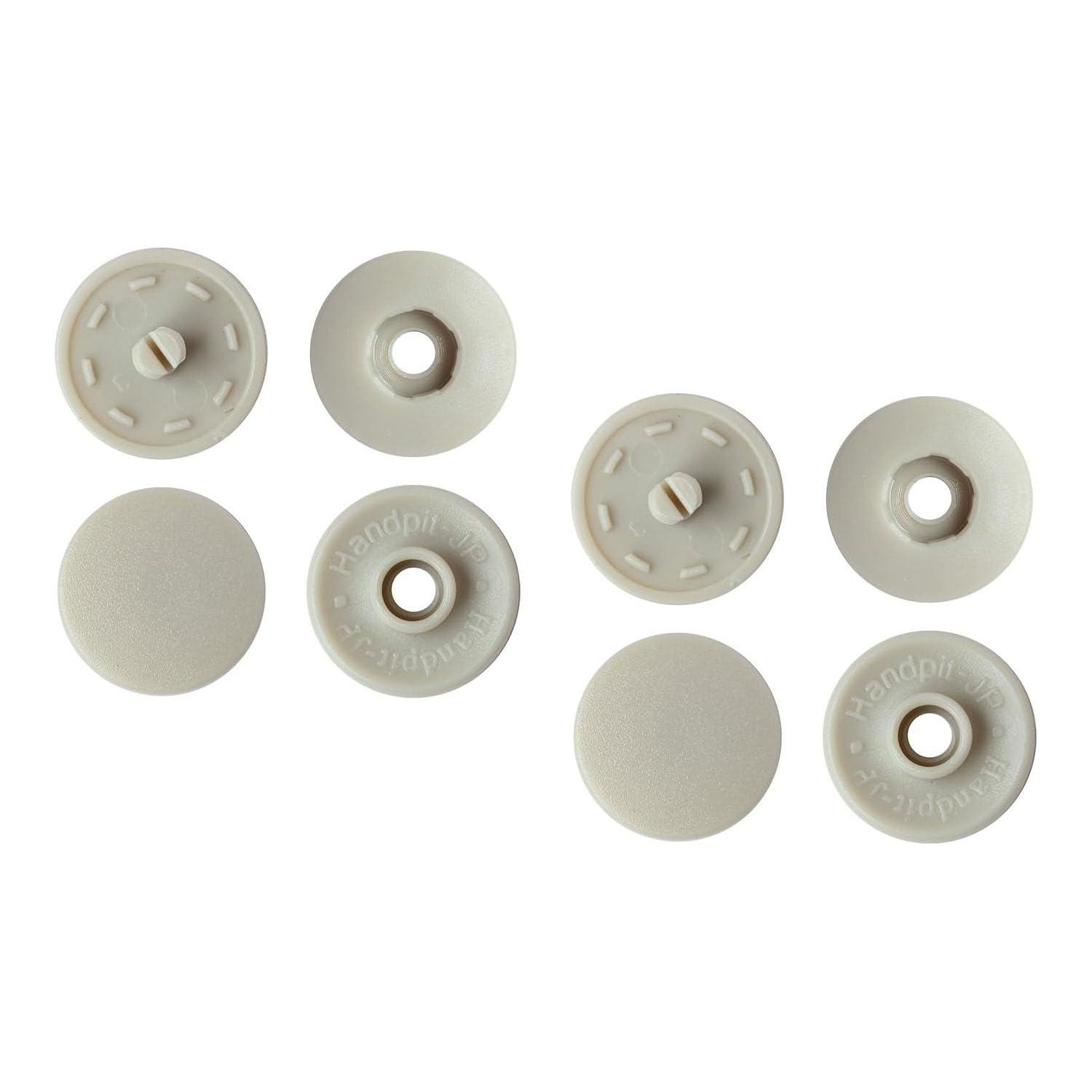 Nippon Chuko Easy Snap Button Dark Beige φ13mm 12 Pairs F12-316 Craft Supplies Buttons & Hooks Snap