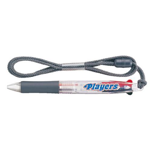 0.7mm Dual-Color Ballpoint Pen (Black/Red/Clear)