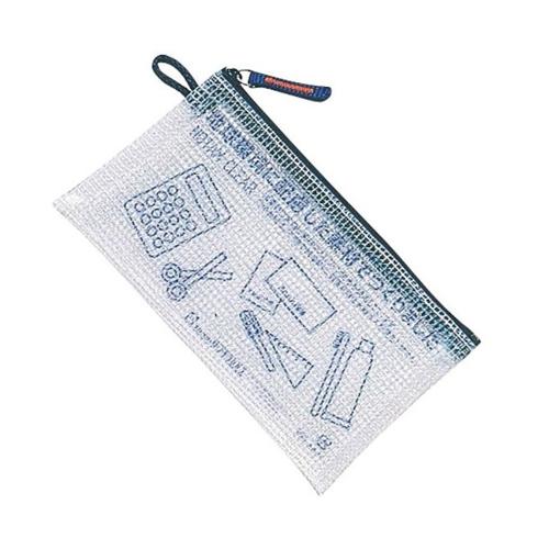 Passbook / 100x180mm Mesh Case (Blue)