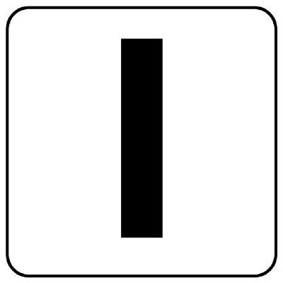 150x150mm Alphabet Display Sticker [I] (1 sheet)