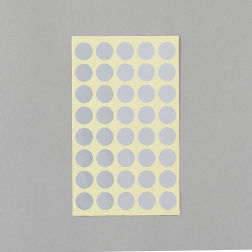 φ15mm / 320-piece Color Label Sticker (Silver / 8 sheets)