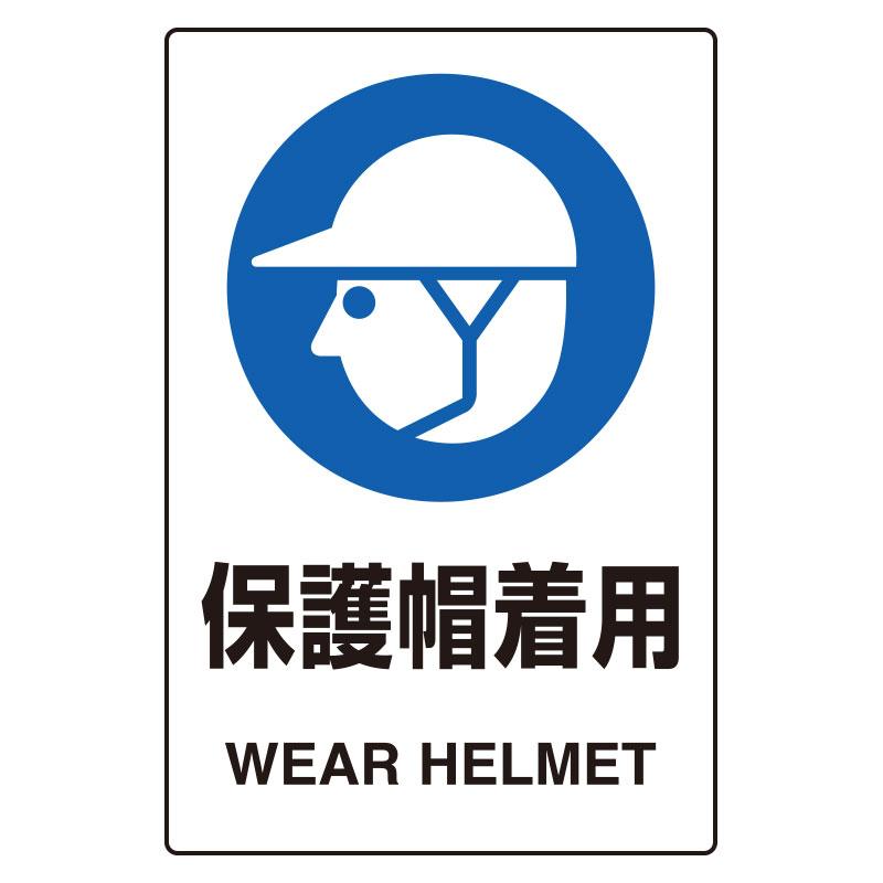 Esco JIS Safety Sticker: Wear Protective Headgear 150x100mm EA983BA-16A