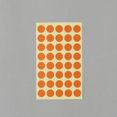 ESCO φ15mm / 560-piece Color Label Sticker (Orange / 14 sheets) EA956VC-95