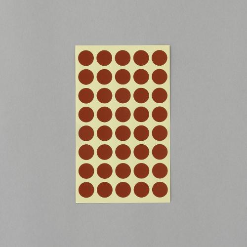ESCO φ15mm / 560-piece Color Label Sticker (Brown / 14 sheets) EA956VC-97