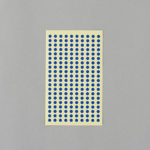 φ5mm / 1800-piece Color Label Sticker (Blue / 9 sheets)