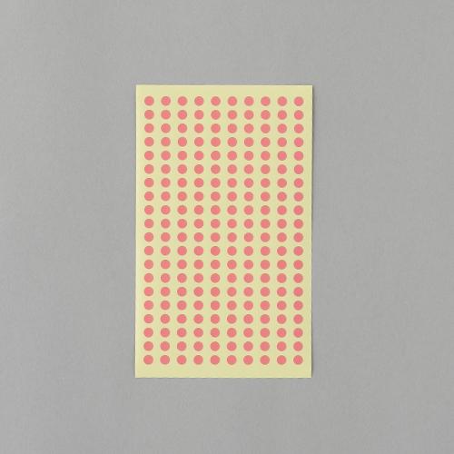 φ5mm / 1800-piece Color Label Sticker (Peach / 9 sheets)