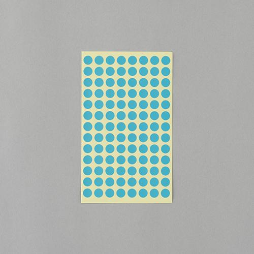 φ9mm / 1456-piece Color Label Sheets (Blank / 14 sheets)