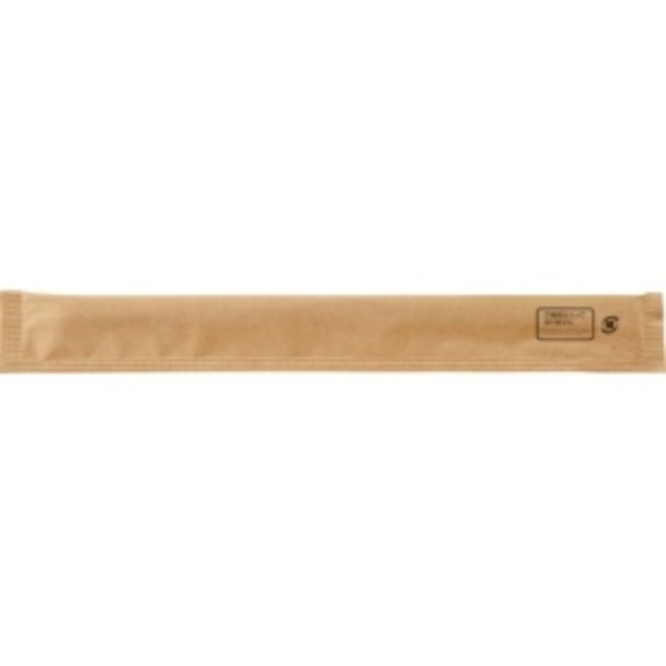 Craftman Professional-Use White Poplar Genroku Paper Fully Sealed Chopsticks (No Toothpicks) HK-WB-005 1 Pack (100 Pairs)