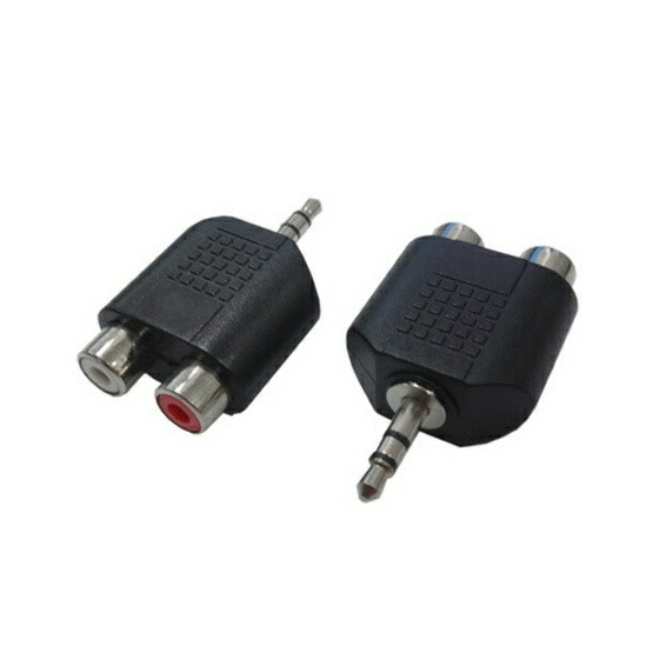 Conversion Master 3.5mm Stereo Mini to RCA Conversion Adapter, 2-Pack AV/RCA2J-35PS(2P)