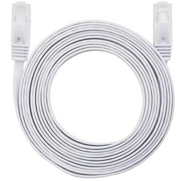 LAN Cable Flat CAT6 5m White AS-CAPC014