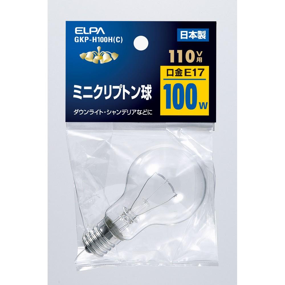 ELPA Mini Krypton Bulb E17 100W Clear GKP-H100H(C)