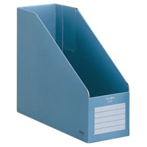 KOKUYO File Box Vertical/Horizontal Compatible Storage Width 94mm Blue FU-E455B