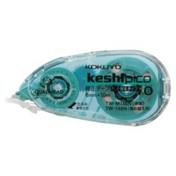 KOKUYO Correction Tape KESHIPIKO Refill Type 6mm x 10m Green TW-M146N