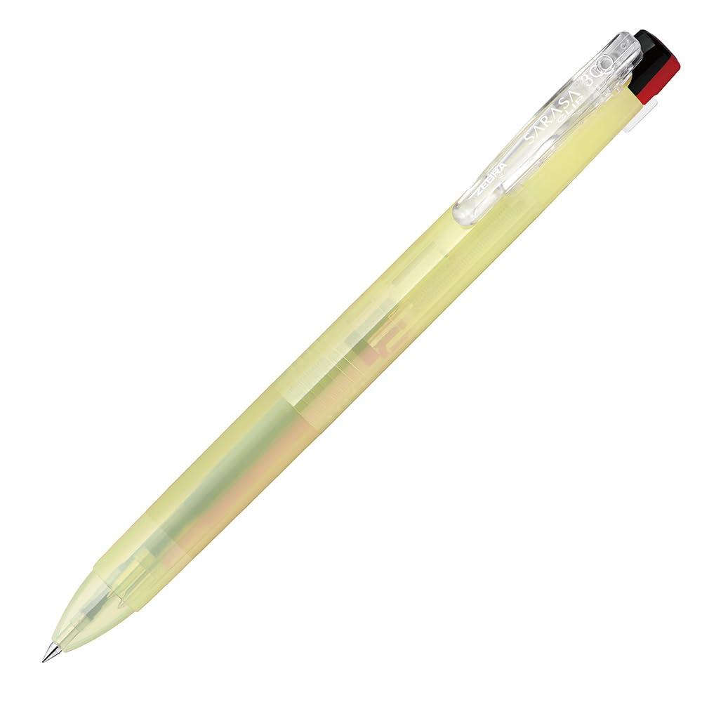 Zebra 3-Color Ballpoint Pen Sarasa Clip 3C Clear Color 0.4mm Yellow J3JS5-C-Y