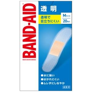 BAND-AID® Transparent Bandage, M Size, 20 Count