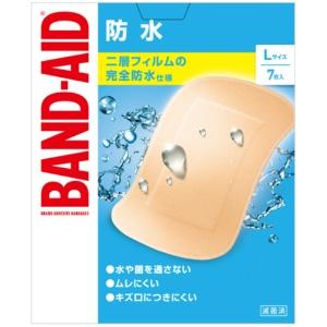 BAND-AID® Waterproof Bandages, Large Size, 7 Count