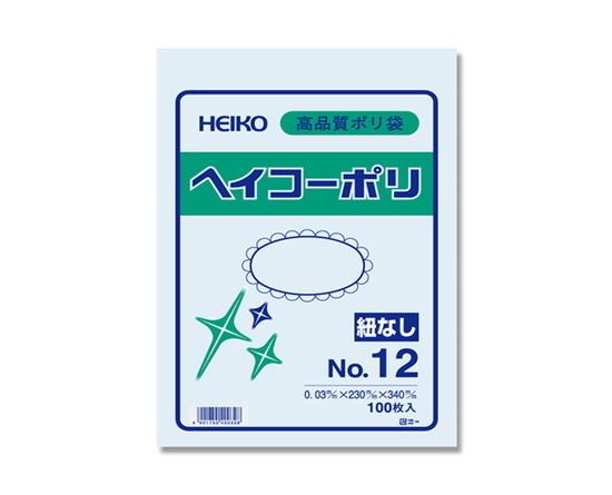 Shimojima Heiko Poly Bag Heiko Poly No.12 0.03mm Thickness No String 100 Sheets 006611201 Width 230mm x Height 340mm