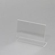 Heyko Acrylic Sign Holder L-Shaped Single-Sided Photo L Horizontal