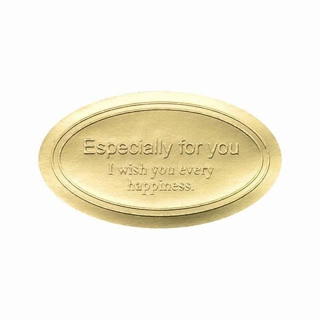 HEIKO Commercial Gift Seal Stylish E Gold 204 Sheets