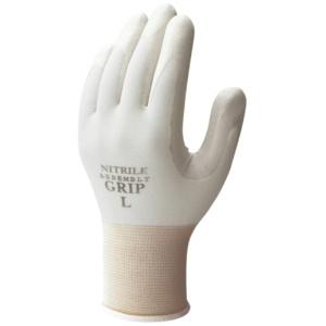 Showa Glove No. 370 Assembly Grip, Gray, Size M, 1 Pair