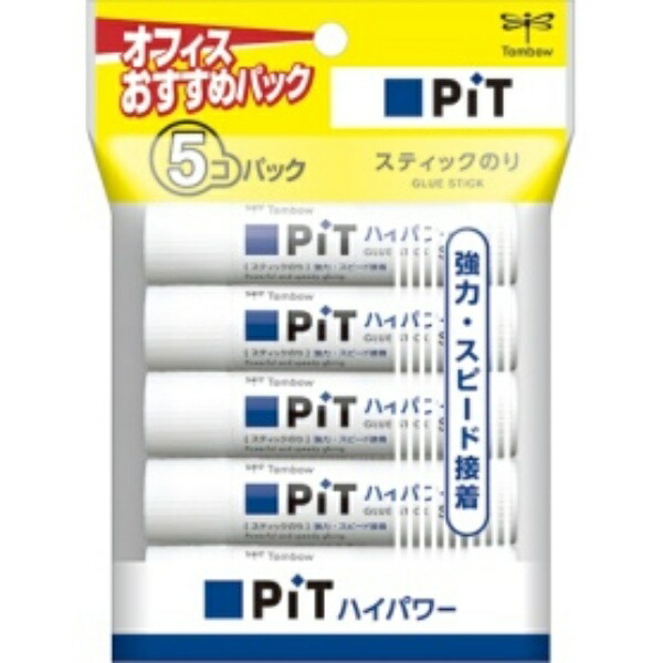 Tombow Stick Glue Pit High Power S Approx. 10g HCA-511 1 Pack (5 Sticks)
