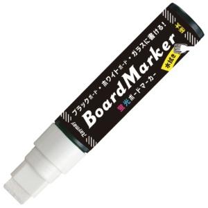 Reimei Fujii Blackboard Whiteboard Board Marker Fluorescent Extra-Thick White LBM1048W