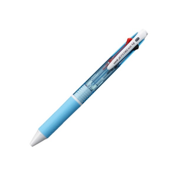 Mitsubishi Pencil 4-Color Ballpoint Pen Jetstream 0.7 Light Blue Easy to Write SXE450007.8