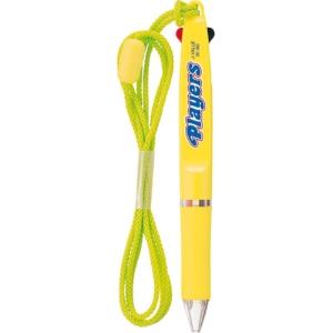 Mitsubishi Pencil Players 0.7mm Dual-Color Ballpoint Pen with Strap (Barrel Color: Yellow) SE382.2 1 Pen
