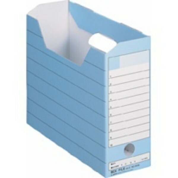 Lion Office Supplies Box File, Cardboard, A4 Landscape, Spine Width 105mm, Blue, No. 1100E, 1 Book