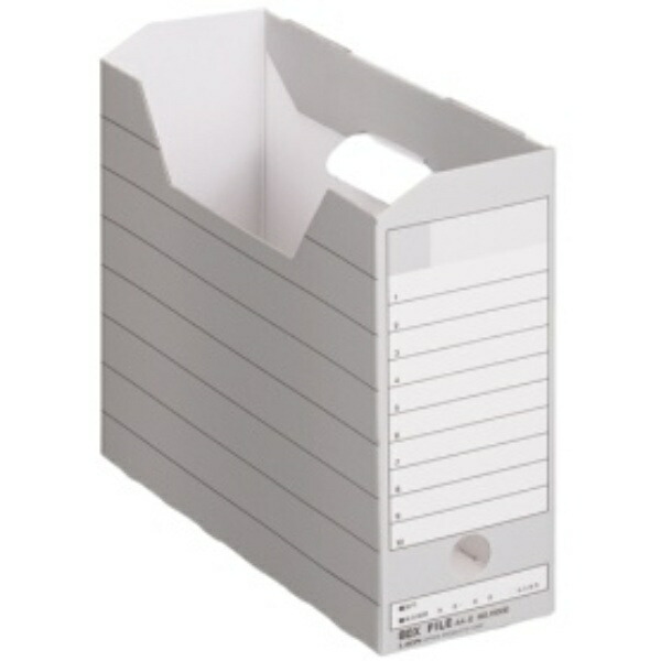 Lion Office Supplies Box File, Cardboard, A4 Landscape, Spine Width 105mm, Gray, No. 1100E, 1 Book