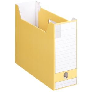 Lion Office Supplies Box File, Cardboard, A4 Landscape, Spine Width 102mm, Yellow BF-632D, 1 Book