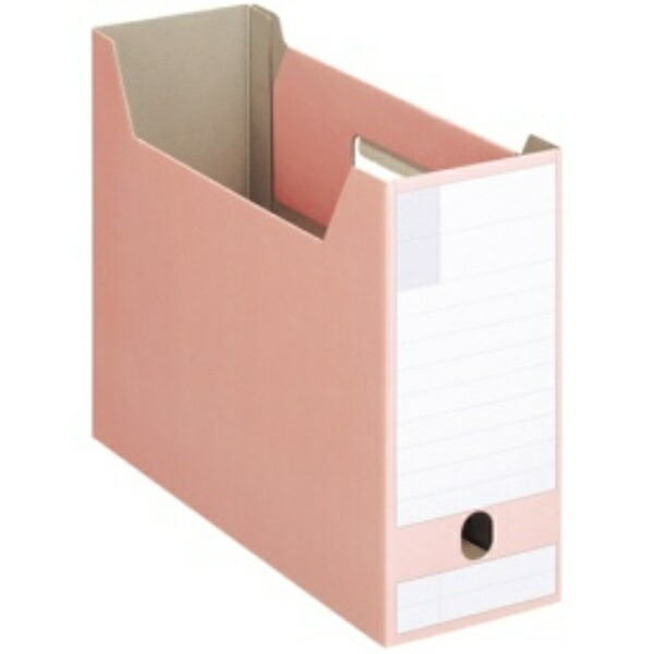 Lion Office Supplies Box File, Cardboard, A4 Landscape Perfect Fit Size, Spine Width 102mm, Pink BF-432D, 1 Book