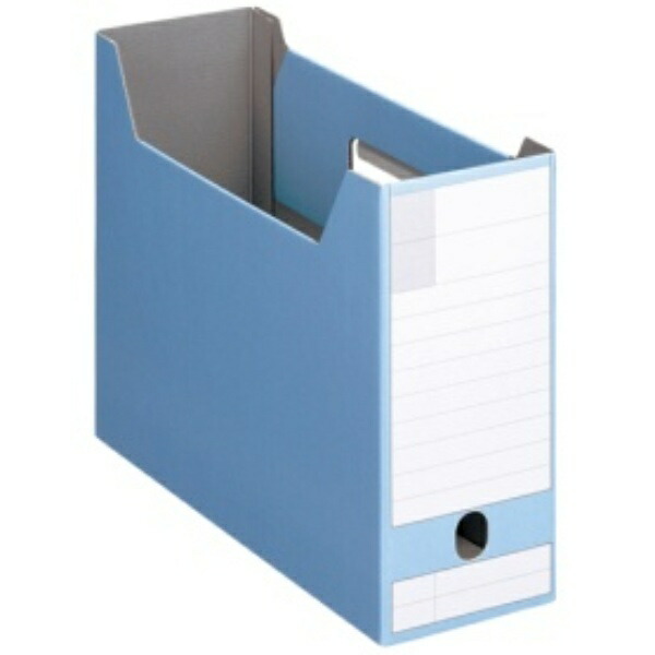 Lion Office Supplies Box File, Cardboard, A4 Landscape Perfect Fit Size, Spine Width 102mm, Blue BF-432D, 1 Book