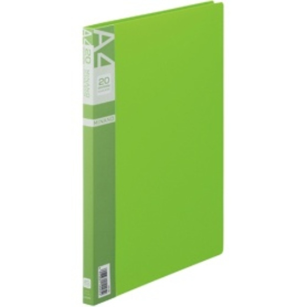 Lion Office Supplies Clear Book MINANO 20-Pocket A4S CR-20M G Green