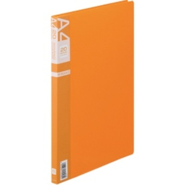 Lion Office Supplies Clear Book MINANO 20-Pocket A4S CR-20M D Orange