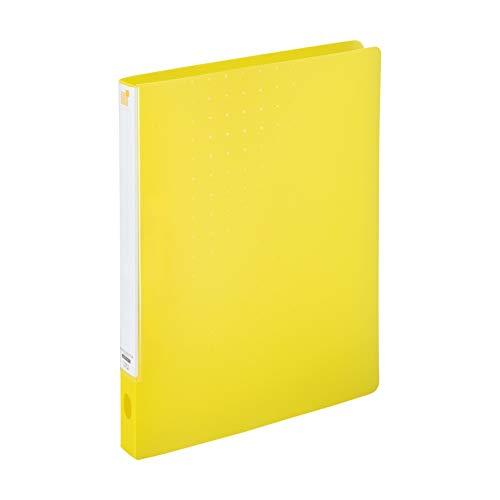 Rihitorabu Binder Punchless File One-Touch Open/Close A4 S-Type Yellow F7032-5