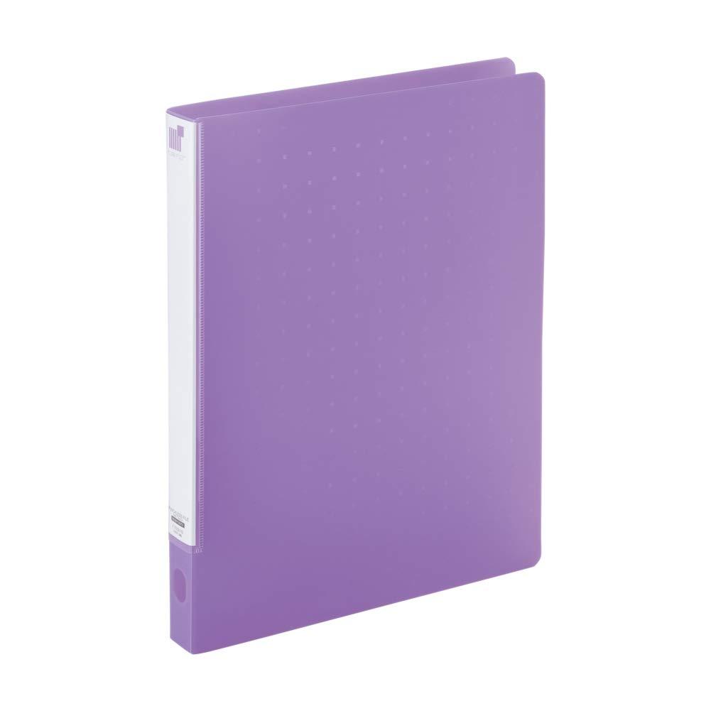Rihitorabu Binder Punchless File One-Touch Open/Close A4 S-Type Purple F7032-10