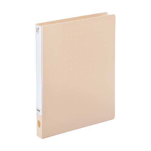 Rihitorabu Binder Punchless File One-Touch Open/Close A4 S-Type Beige F7032-16