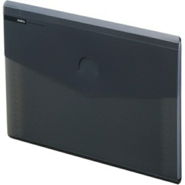 Rihitora SOERU Slim Document File A4 Landscape Type Smoke Black A-8700-24