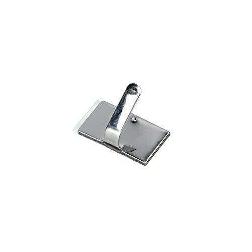 Amon Stainless Steel Cable Clips, Silver (Cable Holder, Clip, Hook) 25.0×15.0mm, 10-Pack 3424