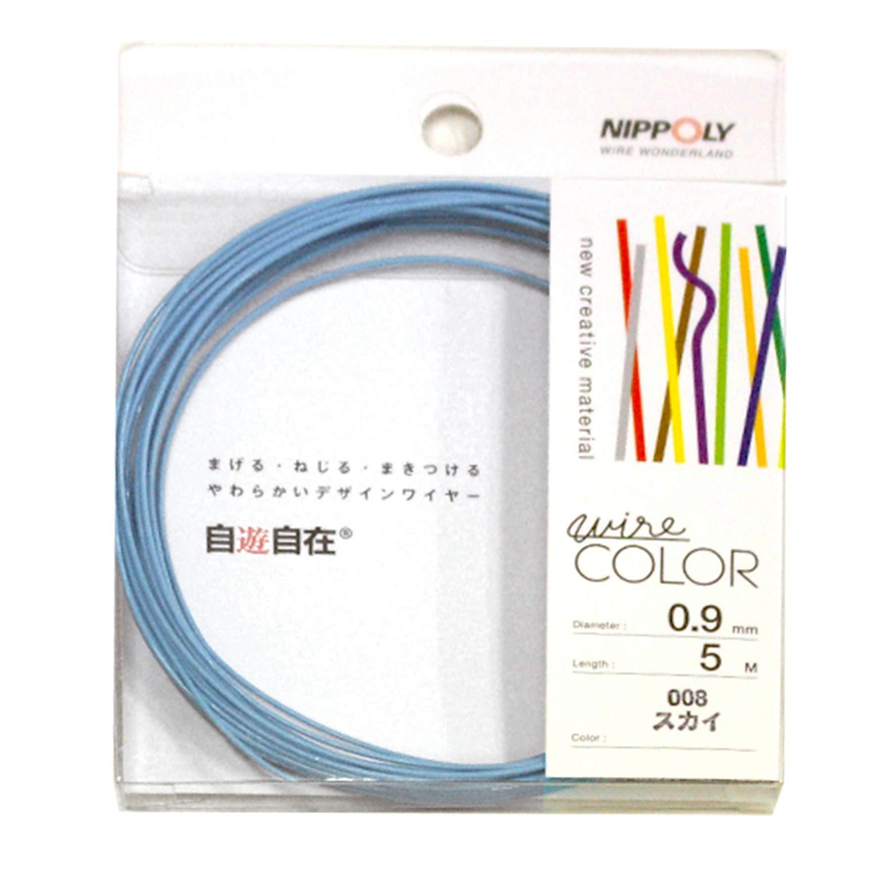 NIPPOLY Free-Form Wire COLOR 0.9φ × 5m Roll Sky