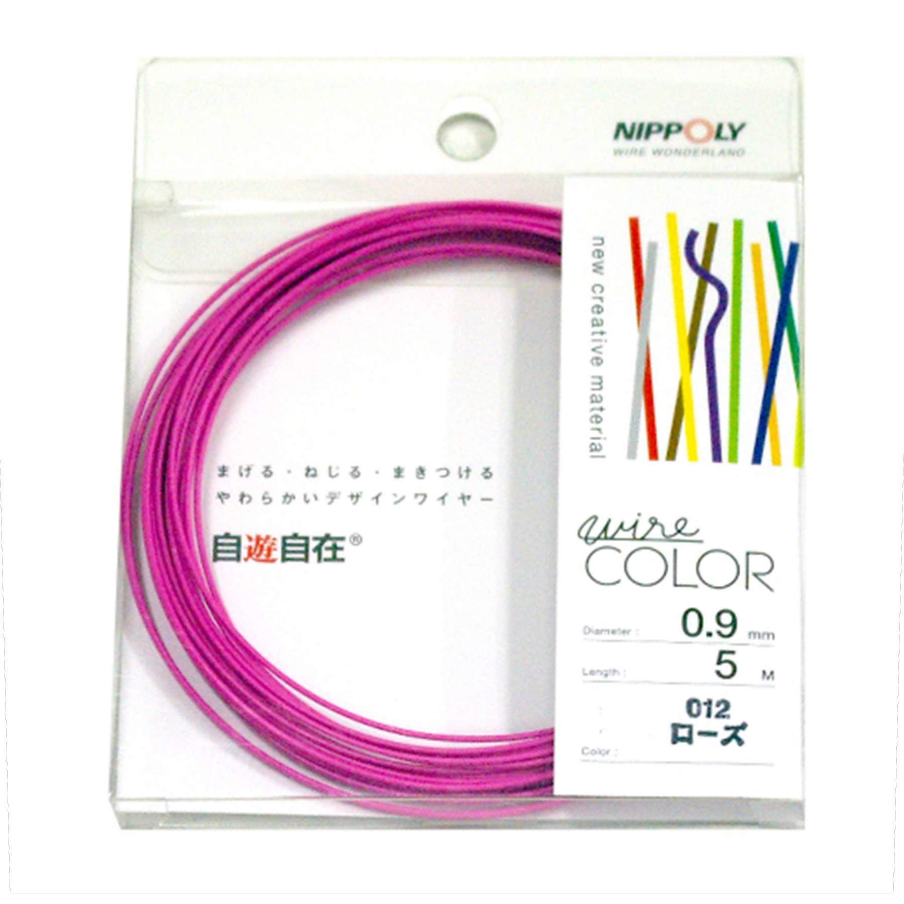 Nippoly Free-Form Wire COLOR 0.9φ × 5m Roll Rose